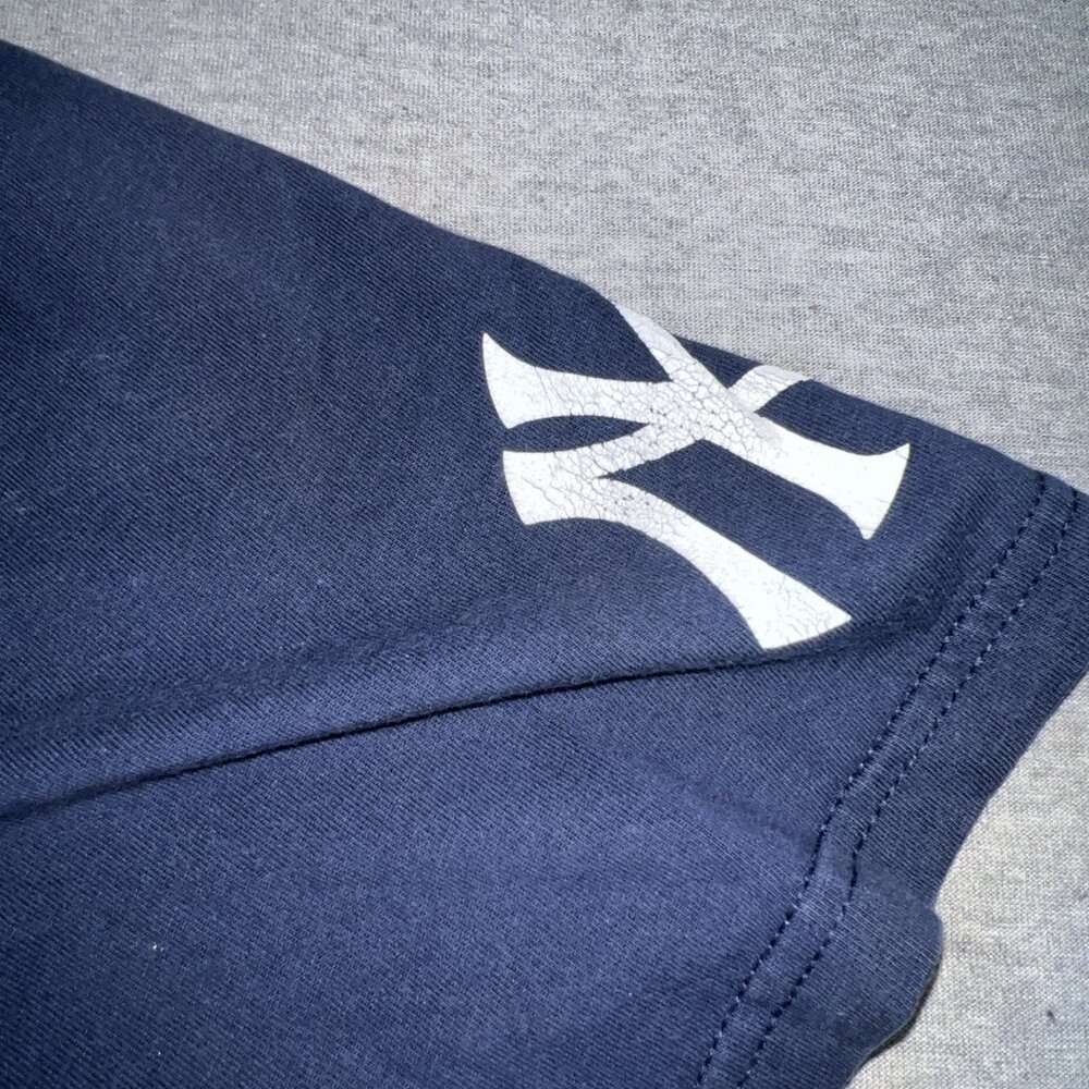 Nike New York Yankees Shirt Sz Large Navy Blue MLB Baseball Short Sleeve - Picture 5 of 9